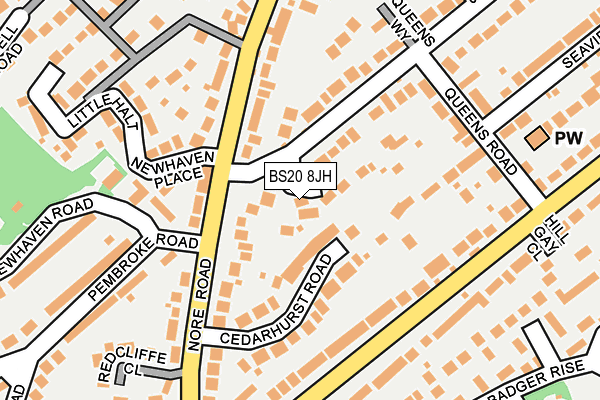 BS20 8JH map - OS OpenMap – Local (Ordnance Survey)