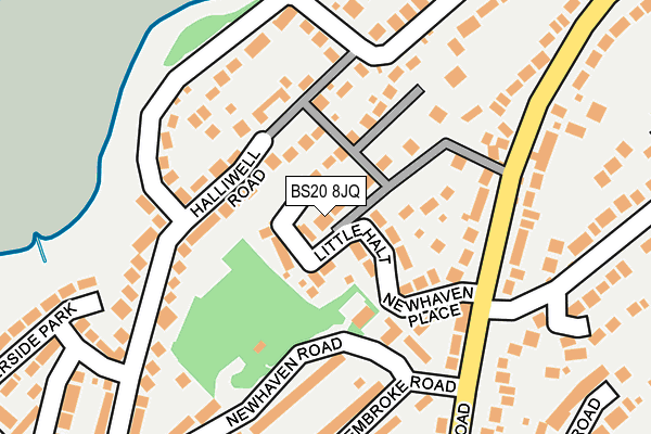 BS20 8JQ map - OS OpenMap – Local (Ordnance Survey)