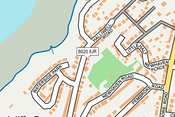 BS20 8JR map - OS OpenMap – Local (Ordnance Survey)
