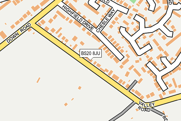 BS20 8JU map - OS OpenMap – Local (Ordnance Survey)