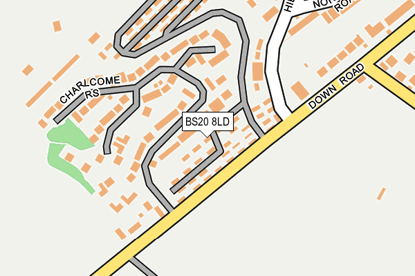 BS20 8LD map - OS OpenMap – Local (Ordnance Survey)