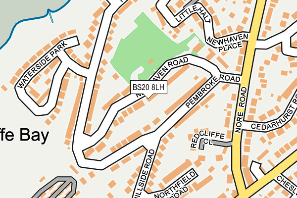 BS20 8LH map - OS OpenMap – Local (Ordnance Survey)