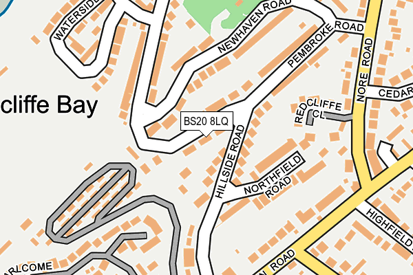 BS20 8LQ map - OS OpenMap – Local (Ordnance Survey)
