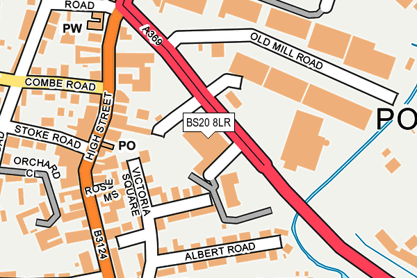 BS20 8LR map - OS OpenMap – Local (Ordnance Survey)