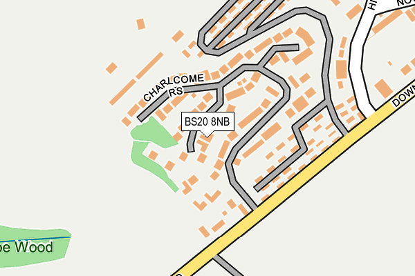 BS20 8NB map - OS OpenMap – Local (Ordnance Survey)