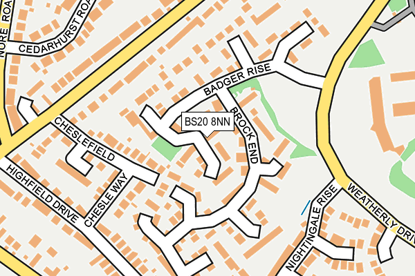 BS20 8NN map - OS OpenMap – Local (Ordnance Survey)