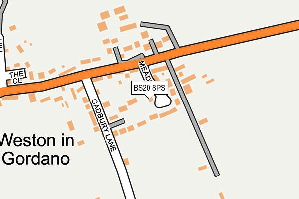 BS20 8PS map - OS OpenMap – Local (Ordnance Survey)
