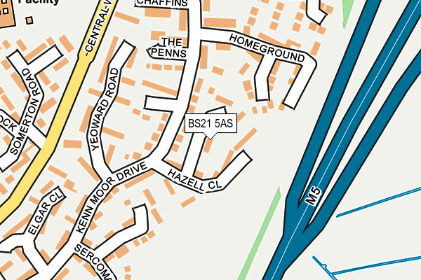 BS21 5AS map - OS OpenMap – Local (Ordnance Survey)