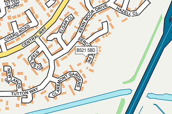 BS21 5BD map - OS OpenMap – Local (Ordnance Survey)