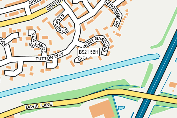 BS21 5BH map - OS OpenMap – Local (Ordnance Survey)