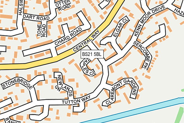 BS21 5BL map - OS OpenMap – Local (Ordnance Survey)