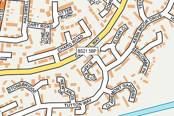 BS21 5BP map - OS OpenMap – Local (Ordnance Survey)