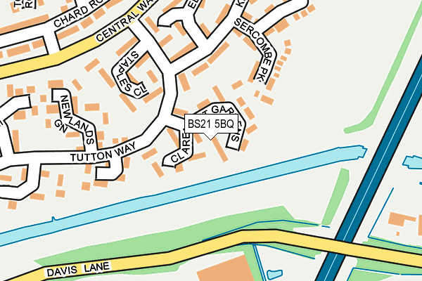 BS21 5BQ map - OS OpenMap – Local (Ordnance Survey)