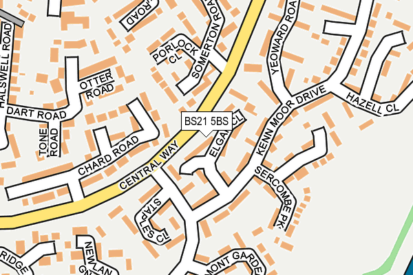 BS21 5BS map - OS OpenMap – Local (Ordnance Survey)