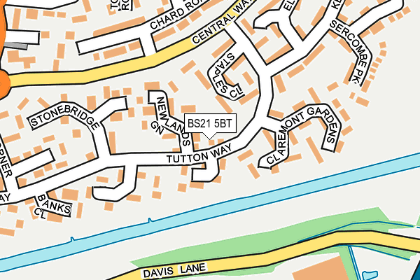 BS21 5BT map - OS OpenMap – Local (Ordnance Survey)