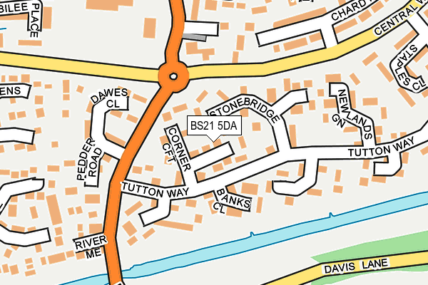 BS21 5DA map - OS OpenMap – Local (Ordnance Survey)