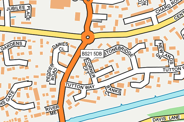 BS21 5DB map - OS OpenMap – Local (Ordnance Survey)