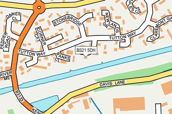 BS21 5DH map - OS OpenMap – Local (Ordnance Survey)