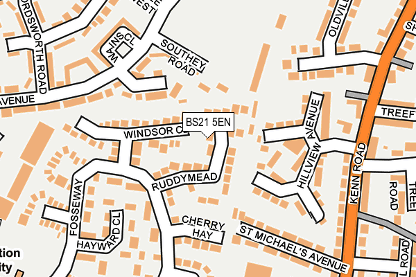 BS21 5EN map - OS OpenMap – Local (Ordnance Survey)