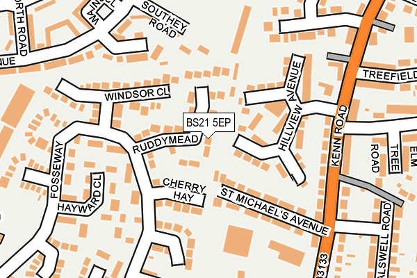BS21 5EP map - OS OpenMap – Local (Ordnance Survey)