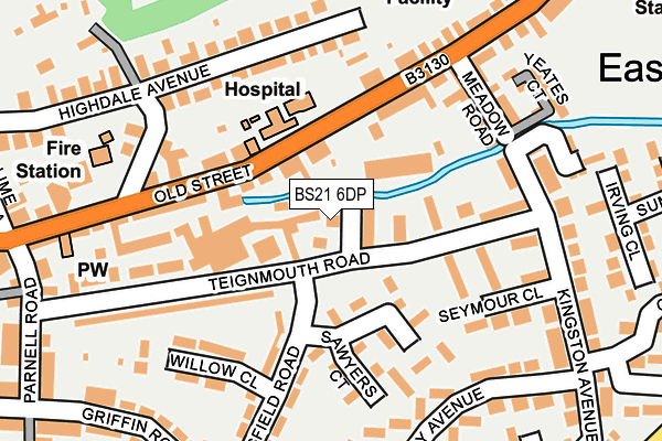 BS21 6DP map - OS OpenMap – Local (Ordnance Survey)