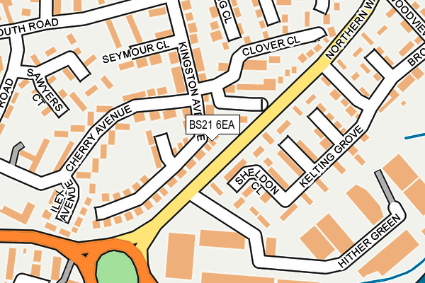 BS21 6EA map - OS OpenMap – Local (Ordnance Survey)