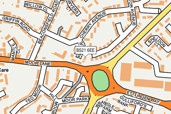BS21 6EE map - OS OpenMap – Local (Ordnance Survey)