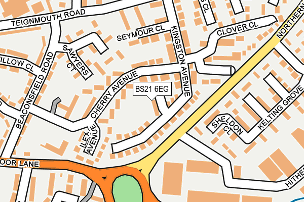 BS21 6EG map - OS OpenMap – Local (Ordnance Survey)
