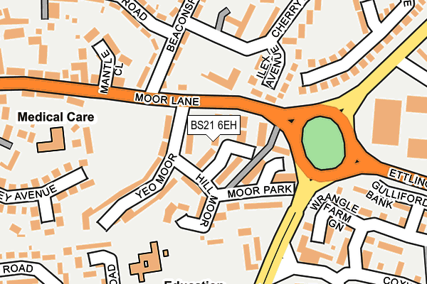 BS21 6EH map - OS OpenMap – Local (Ordnance Survey)