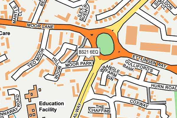 BS21 6EQ map - OS OpenMap – Local (Ordnance Survey)