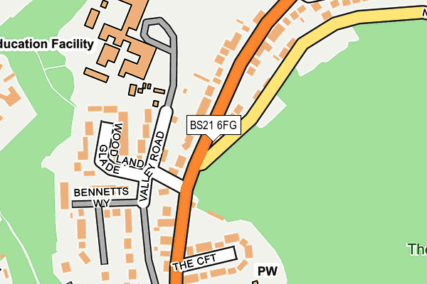 BS21 6FG map - OS OpenMap – Local (Ordnance Survey)