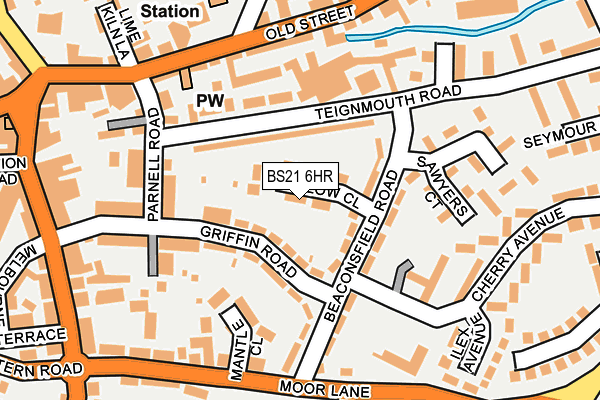 BS21 6HR map - OS OpenMap – Local (Ordnance Survey)