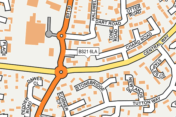 BS21 6LA map - OS OpenMap – Local (Ordnance Survey)