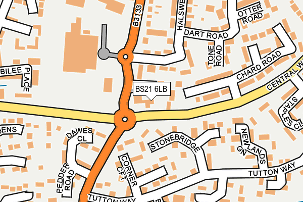 BS21 6LB map - OS OpenMap – Local (Ordnance Survey)