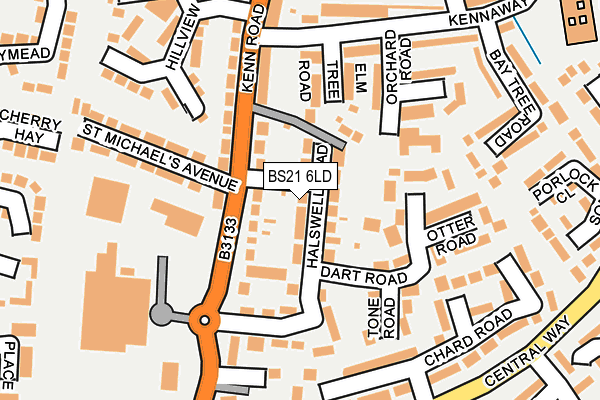 BS21 6LD map - OS OpenMap – Local (Ordnance Survey)