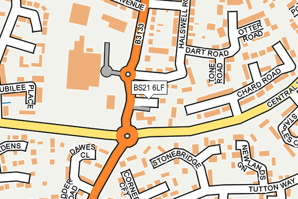 BS21 6LF map - OS OpenMap – Local (Ordnance Survey)