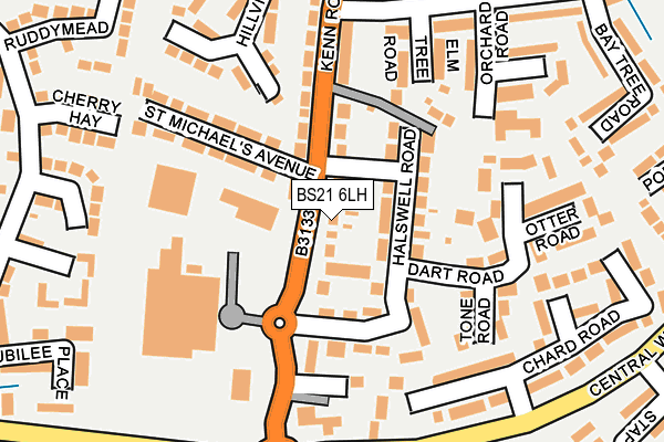 BS21 6LH map - OS OpenMap – Local (Ordnance Survey)