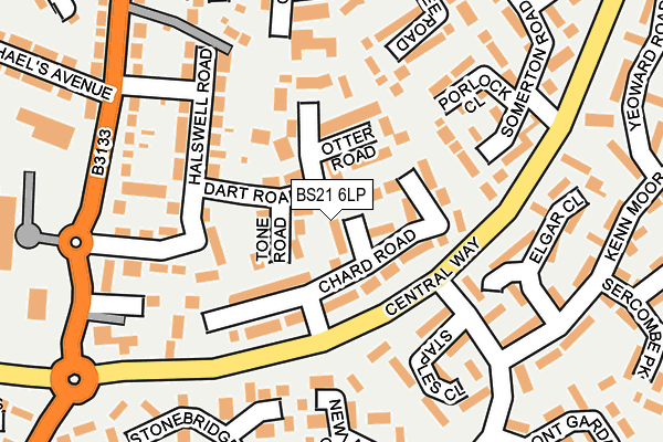 BS21 6LP map - OS OpenMap – Local (Ordnance Survey)