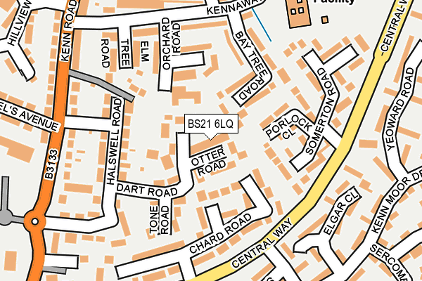 BS21 6LQ map - OS OpenMap – Local (Ordnance Survey)