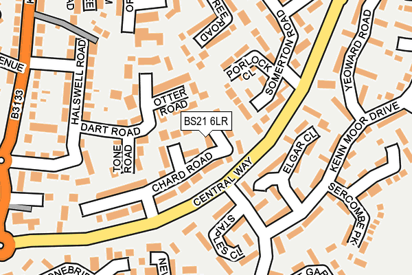 BS21 6LR map - OS OpenMap – Local (Ordnance Survey)