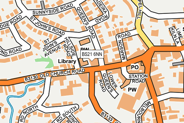 BS21 6NN map - OS OpenMap – Local (Ordnance Survey)