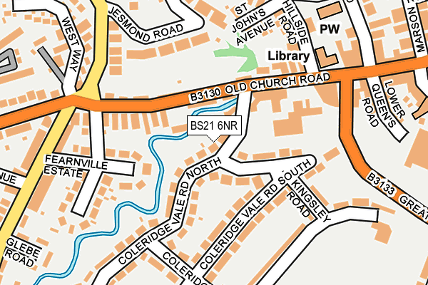 BS21 6NR map - OS OpenMap – Local (Ordnance Survey)