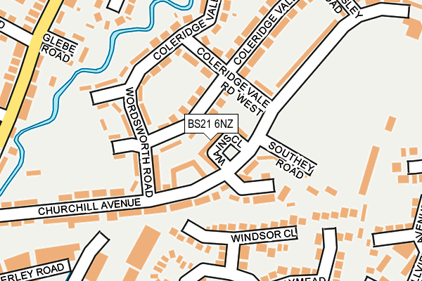 BS21 6NZ map - OS OpenMap – Local (Ordnance Survey)