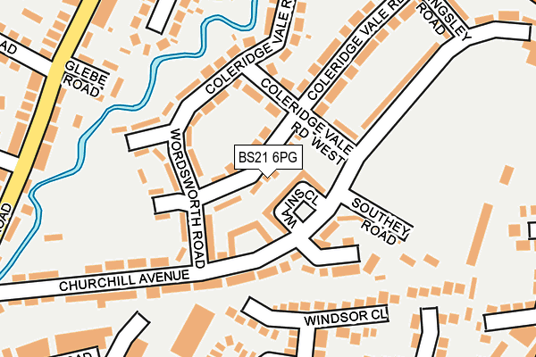 BS21 6PG map - OS OpenMap – Local (Ordnance Survey)