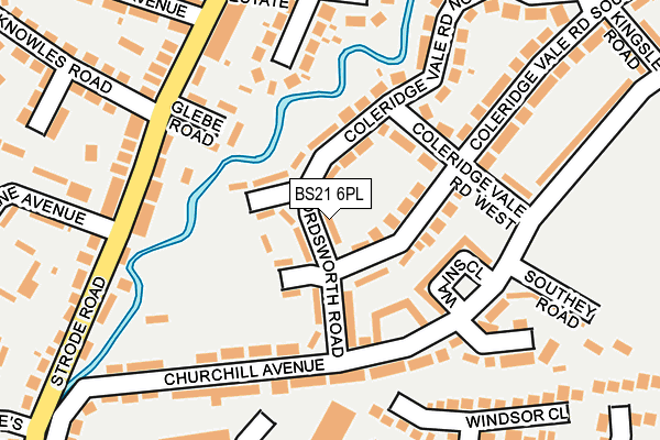 BS21 6PL map - OS OpenMap – Local (Ordnance Survey)