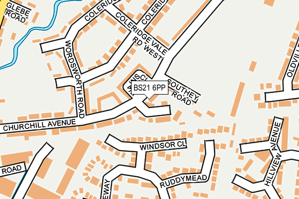 BS21 6PP map - OS OpenMap – Local (Ordnance Survey)