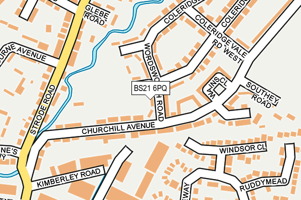 BS21 6PQ map - OS OpenMap – Local (Ordnance Survey)