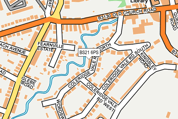 BS21 6PS map - OS OpenMap – Local (Ordnance Survey)