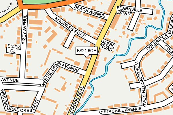 BS21 6QE map - OS OpenMap – Local (Ordnance Survey)
