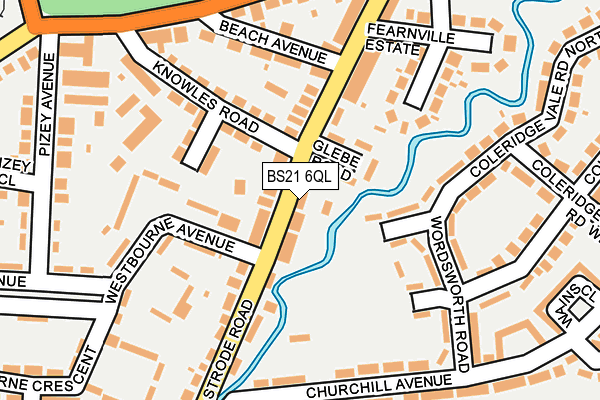 BS21 6QL map - OS OpenMap – Local (Ordnance Survey)